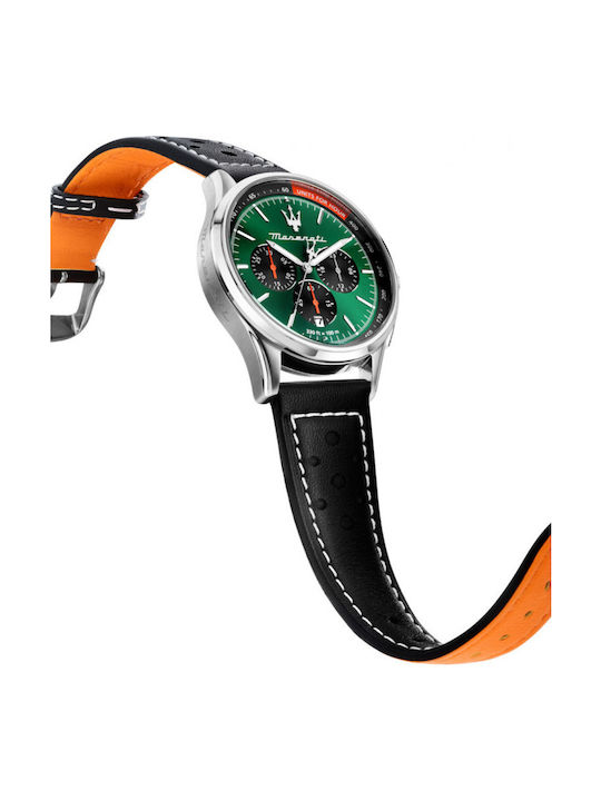 Maserati Мъжки Часовник 42mm Хронограф На Батерия Със Сребрист Ацетиленов Гривна