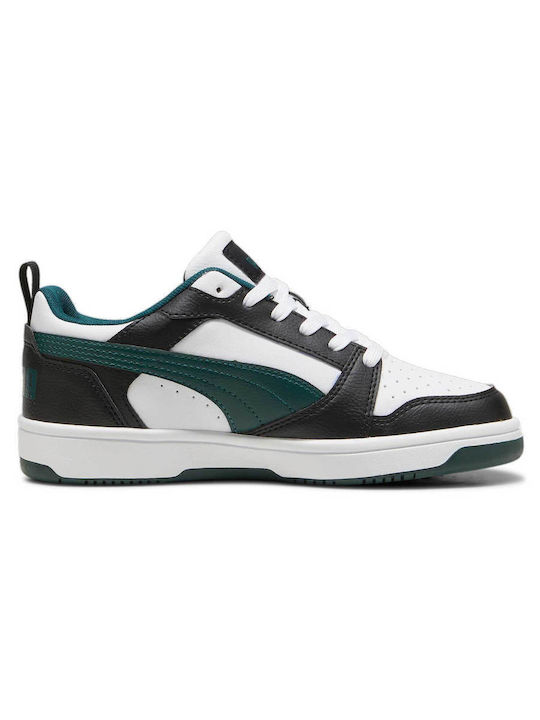 Rebound V6 Kinder Sportschuhe Basketball mit Schnürsenkeln Schwarz