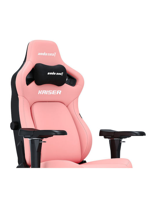 Anda Seat Kaiser 4 L Καρέκλα Gaming Δερματίνης με Ρυθμιζόμενα Μπράτσα Ροζ
