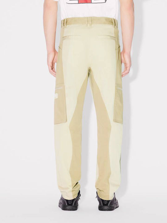 Kenzo Men's Trousers Cargo in Slim Fit Beige