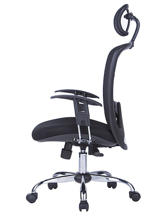 Office Products Samos Bürostuhl mit Neigen und Einstellbare Arme Schwarz