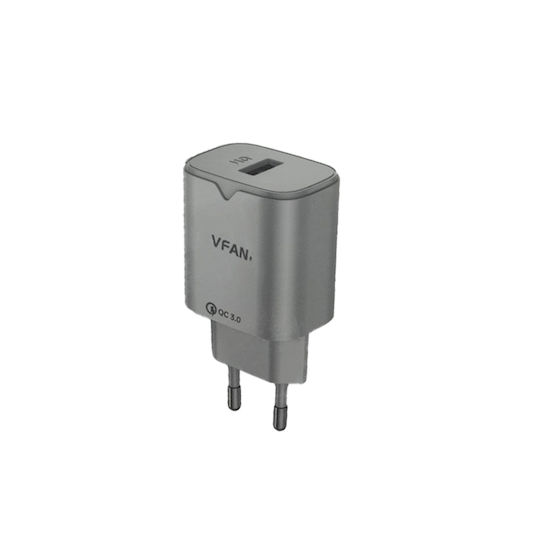 Vipfan Φορτιστής Χωρίς Καλώδιο με Θύρα USB-A 18W Λευκός (Vfan E03)