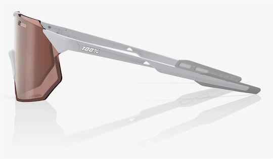 100% Fahrradbrillen Hypercraft SQ mit Gray Rahmen und Mehrfarbig Linsen