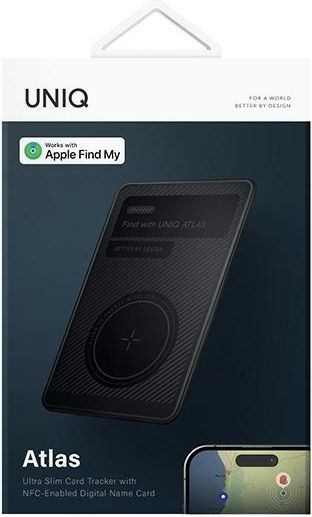 Uniq Εντοπιστής Nfc Atlas Γκρι Graphite Uniq-atlascardtrk-graphite