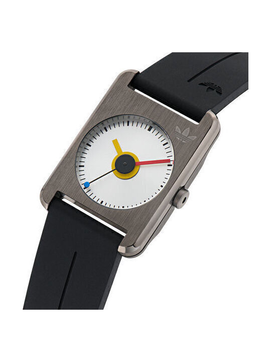 adidas Pop One Ανδρικό Ρολόι 32mm Μπαταρίας με Μαύρο Καουτσούκ Λουράκι