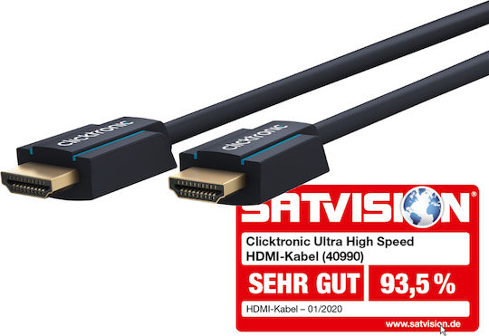 Clicktronic HDMI 2.1 Cable HDMI male - HDMI male 1m Black