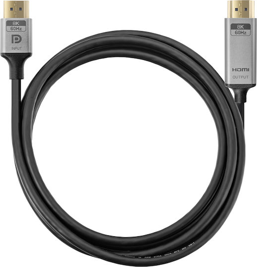 Spacetronik HDMI 2.1 Cable HDMI male - HDMI male 1m Μαύρο