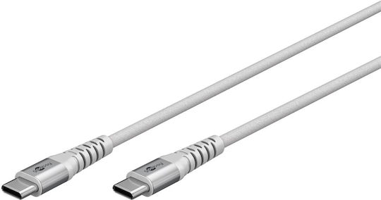 Goobay USB 2.0 Kabel USB-C männlich - USB-C 60W Weiß 1m (70193)