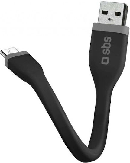 SBS Regular USB 2.0 to micro USB Cable 0.12m 1τμχ