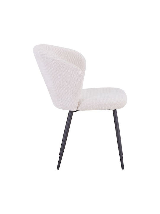 Karg Dining Room Fabric Chair White / Black 57x62x80cm
