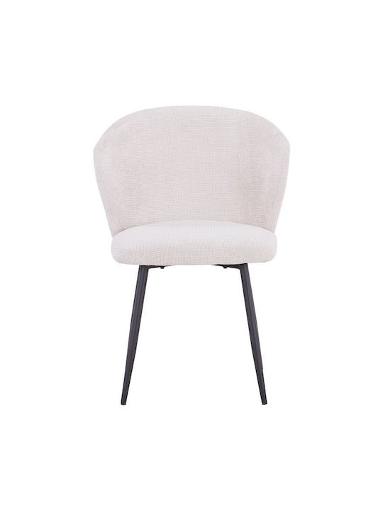 Karg Dining Room Fabric Chair White / Black 57x62x80cm