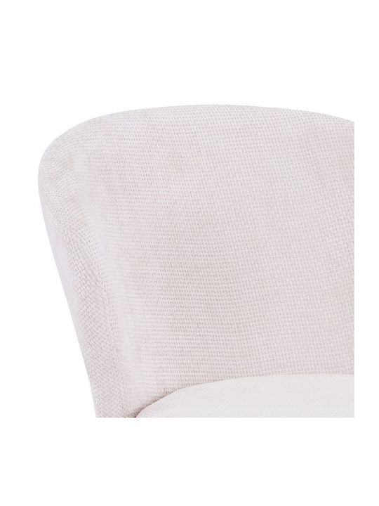 Karg Dining Room Fabric Chair White / Black 57x62x80cm