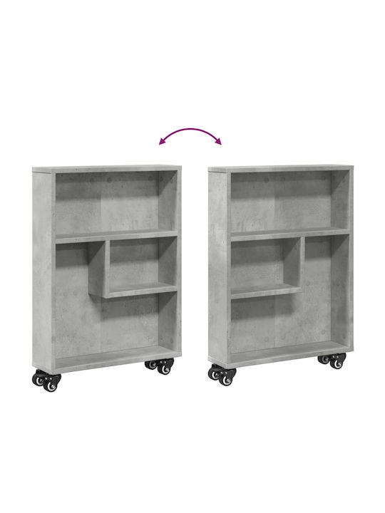 Bibliothek Grau 48x13x68cm