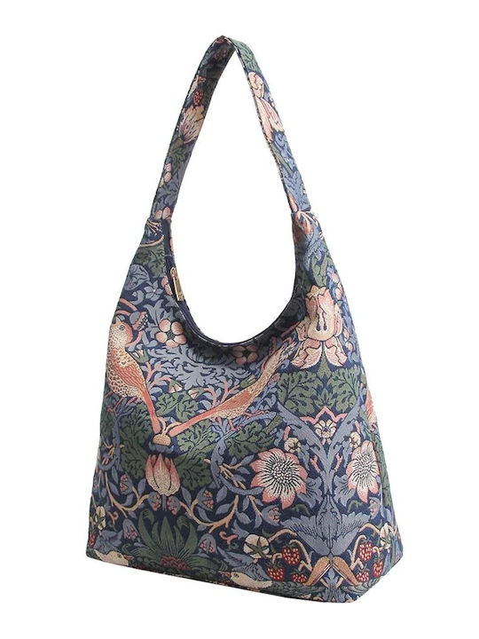 Signare Strawberry Thief Blue Women's Bag Shoulder Multicolour