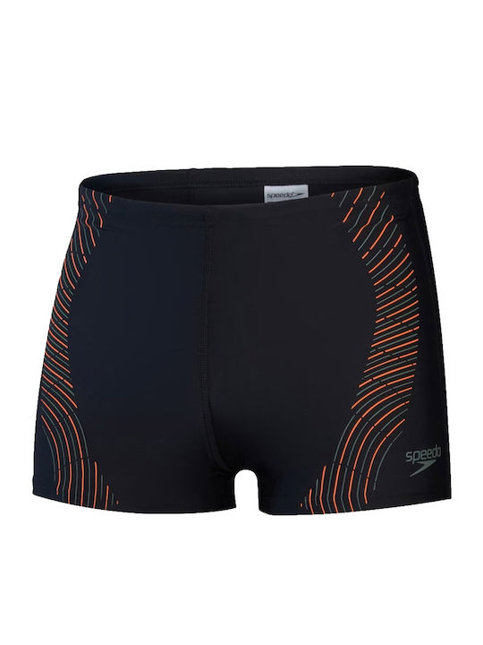 Men's Swimwear Shorts Black, Orange with Patterns