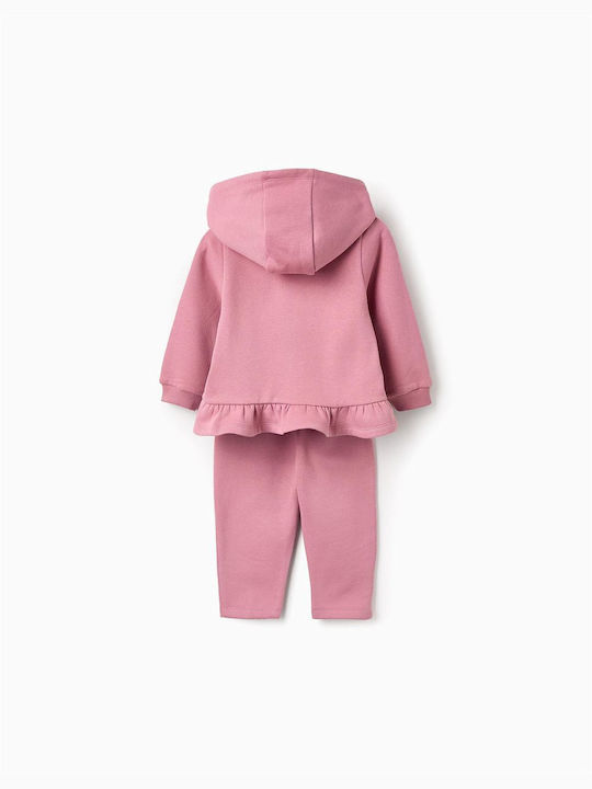 Zippy Kids Sweatpants Set Rose