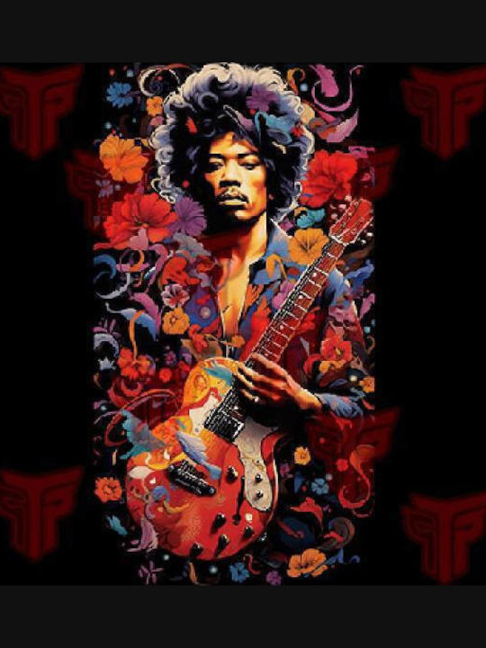 Φούτερ Κουκούλα Takeposition H-cool Jimi Hendrix Μαύρο 907-7760