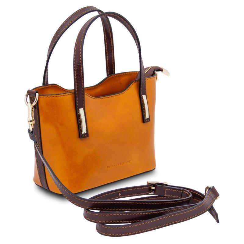 T8138☆展示品☆AlpaSalottiアルパサロンティ☆イタリア☆本革☆2P Tuscany Leather De piele Geantă de damă De umăr Maro TL142406