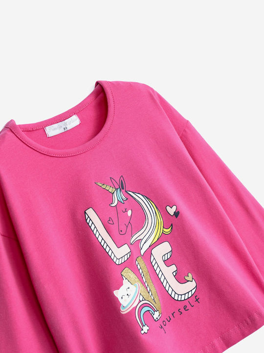 Funky Kids Blouse Long Sleeve Bubblegum