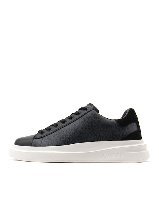 Guess Elba Logo Bărbați Chunky Sneakers Anthracite-Black