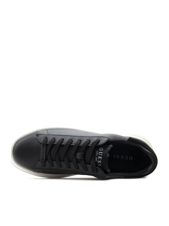 Elba Logo Ανδρικά Chunky Sneakers Ανθρακι- Μαυρο