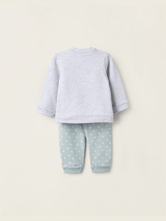 Zippy Kids Sweatpants Set Light Grey