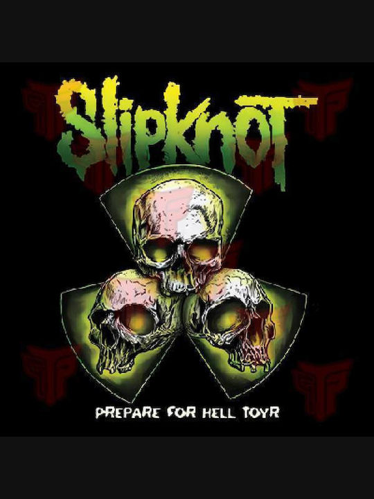 Hanorac pentru Adulți cu Imprimare Mare Takeposition Slipknot Hell Tour Negru 336-7764