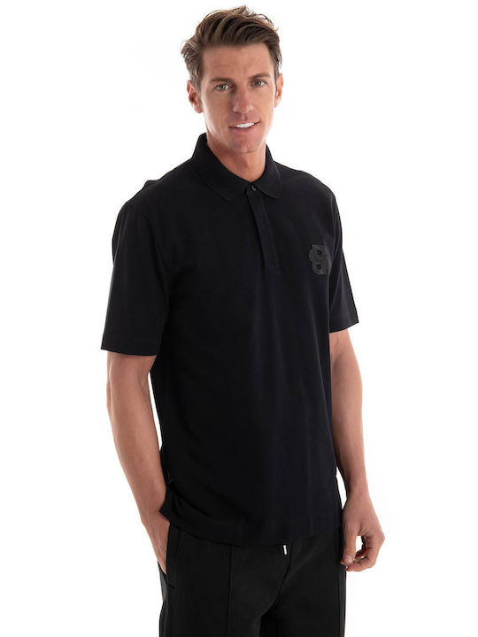 Hugo Boss Ανδρική Μπλούζα Κοντομάνικη Polo Black