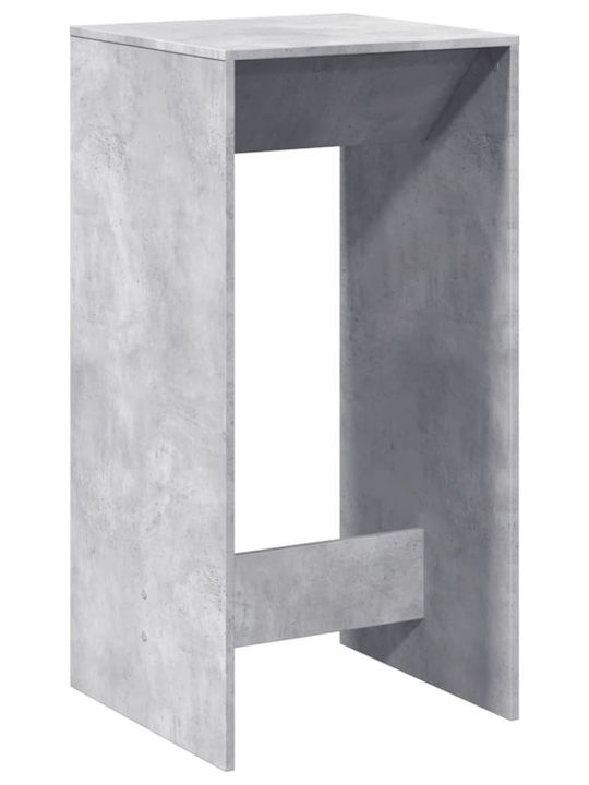 Τραπέζι Μπαρ Ξύλινο Γκρι 51x50x103.5εκ.