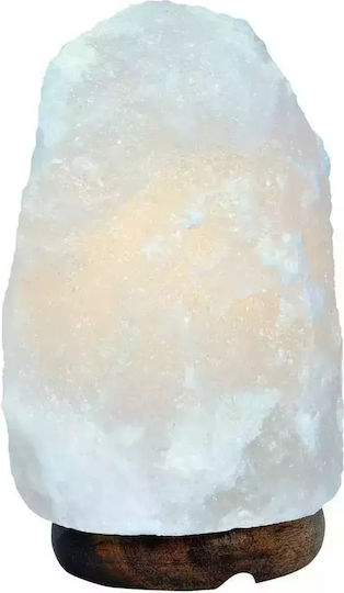 Weiße Himalaya-Salzlampe Felsenform Kristallfelsen 20cm