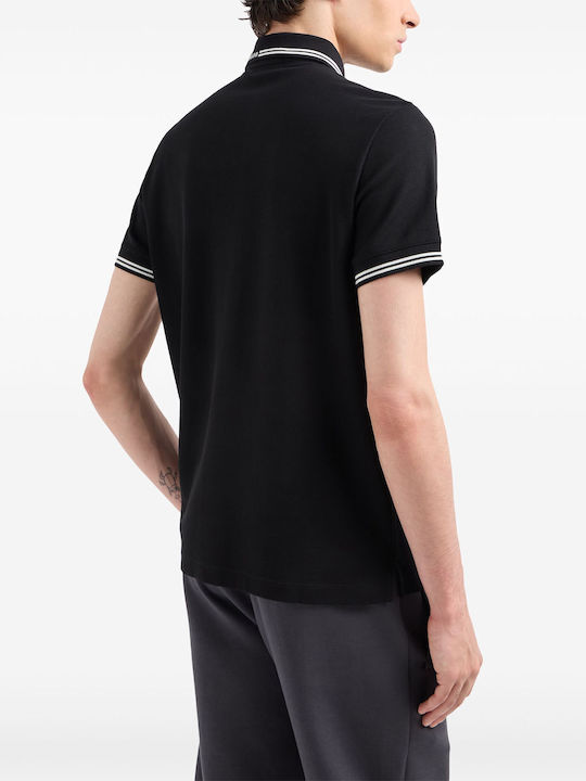 Emporio Armani Bluza Bărbătească Polo BLACK