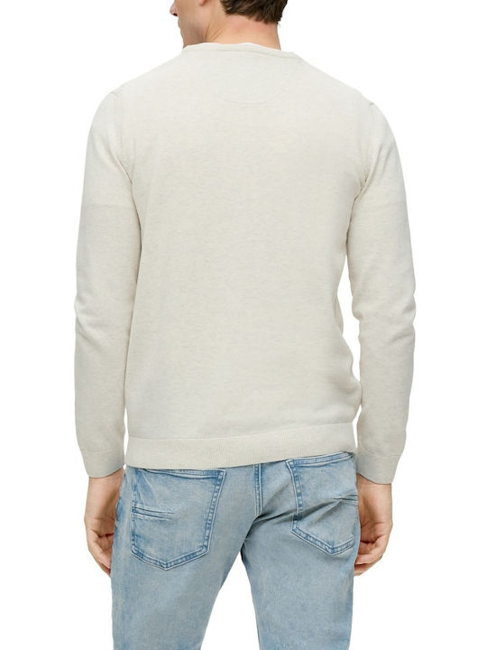 S.Oliver Men's Sweater Ecru