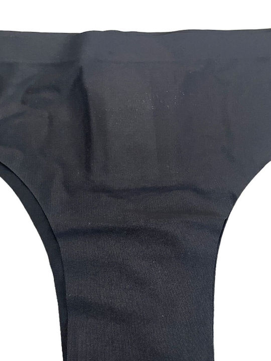 Women's Seamless Brazilian Briefs 9510 Black