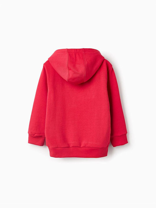 Zippy Kids Sweatshirt with Hood Red