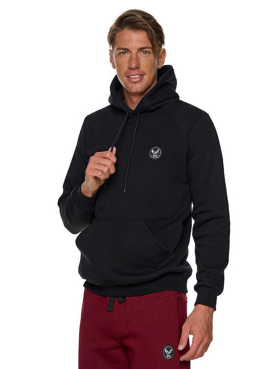 Bodymove Men's Sweatshirt with Hood Black