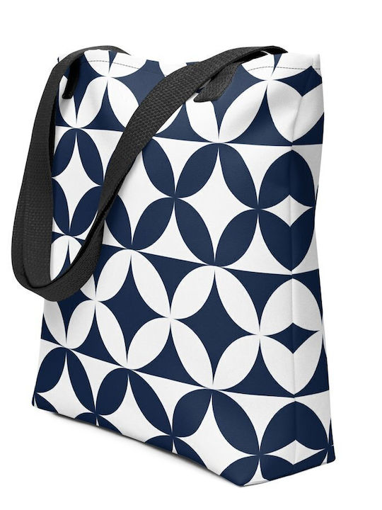 AI Ops Consulting SM P.C. Γυναικεία Τσάντα Shopper Blue n White