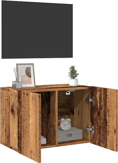 Wall-Mounted TV Cabinet Old Wood 60 x 30 x 41 cm Brown 60 x 30 x 41 Cm