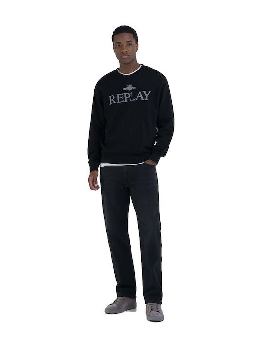 Replay M6963.000.23650P スウェットシャツ Replay Sweatshirt Black M6963.000.23650P-098 | Skroutz.mt
