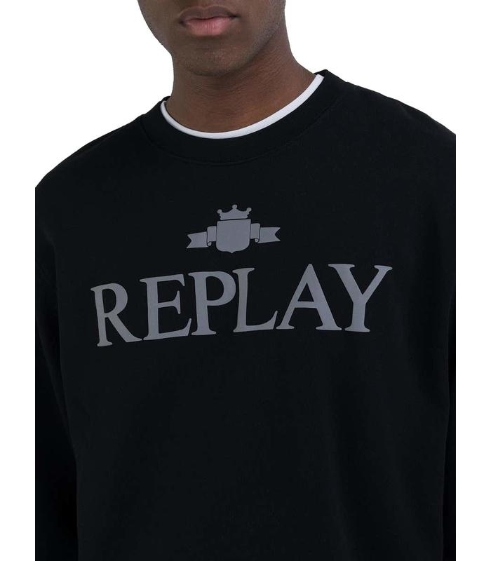 Replay M6963.000.23650P スウェットシャツ Replay Sweatshirt Black M6963.000.23650P-098 | Skroutz.mt