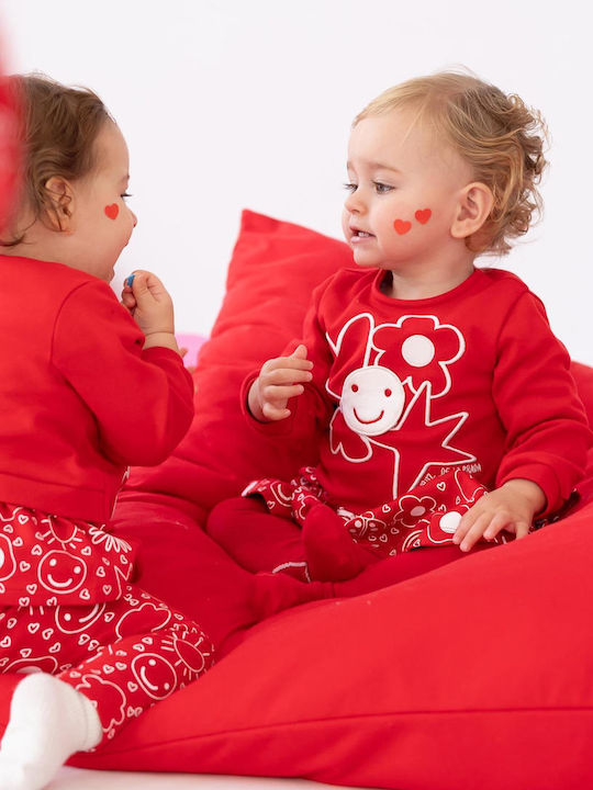 Kinder-Set mit Leggings Winter 2Stück Red