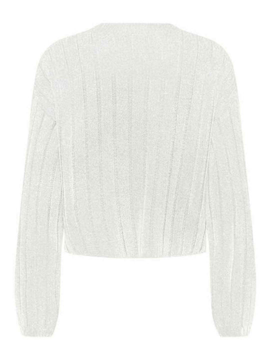 Only Damen Langarm Pullover Off White