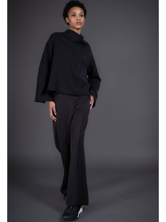 Lotus Eaters Blouse Women's Blouse Turtleneck Black