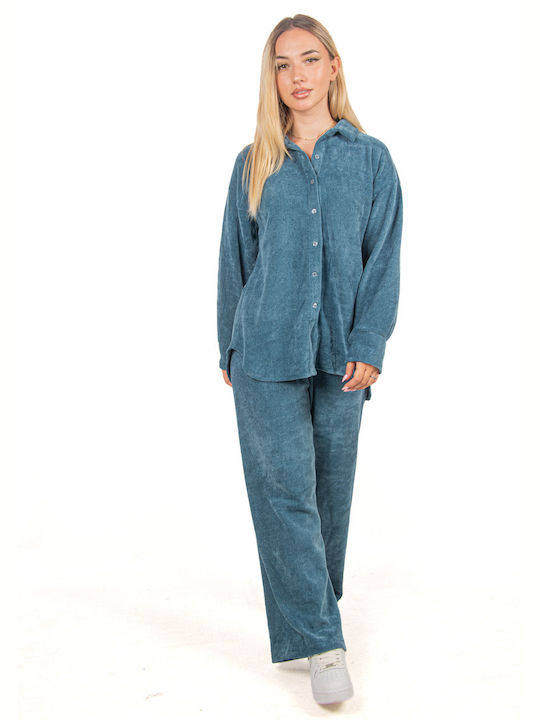 Ellen Women's Indigo Set with Trousers