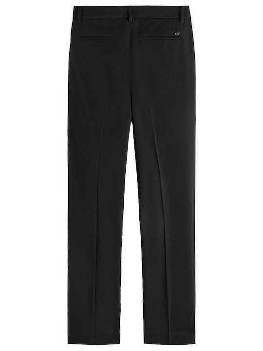 Scotch & Soda Lowry Damen Stoff Hose in Gerader Linie Black