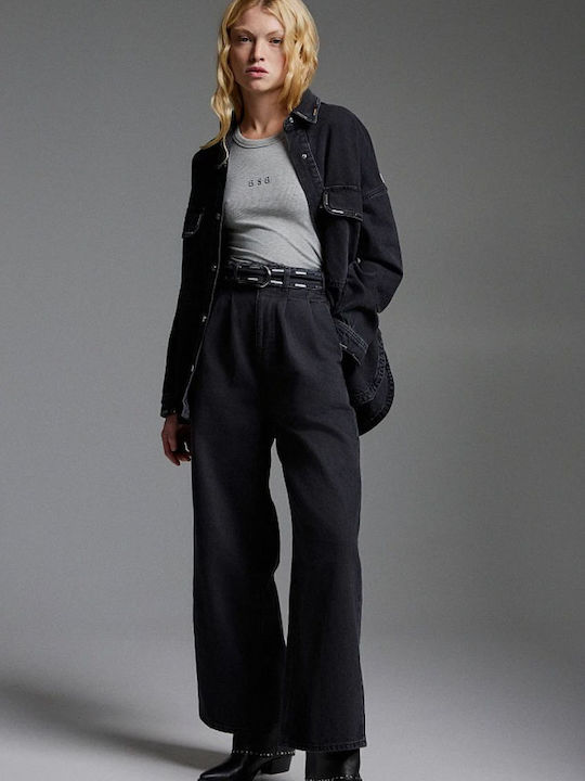 Regina Women's Jean Trousers in Regular Fit Black Denim