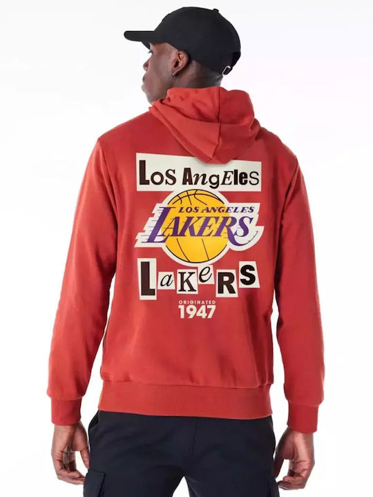 La Lakers Φούτερ με Κουκούλα Red