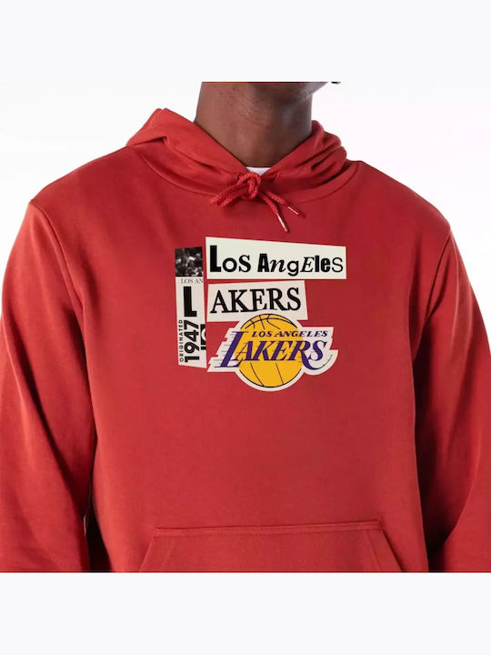 La Lakers Φούτερ με Κουκούλα Red
