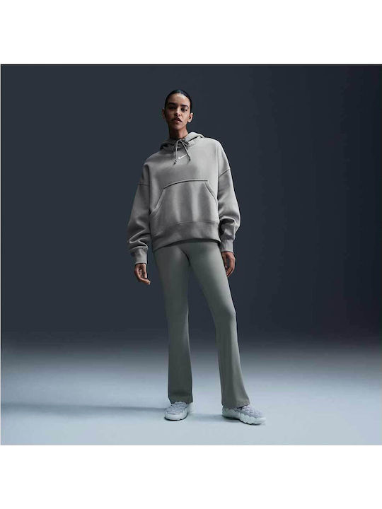 Long Women's Sweatshirt Hooded Gray