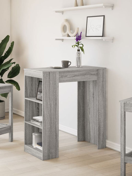 Vidaxl Bar Table Gray Sonoma 95x47x103.5cm Engineered Wood 1 Piece Gray