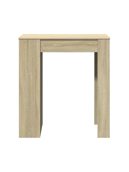 Vidaxl Τραπέζι Μπαρ Ράγες Sonoma Δρυς 95x47x103,5cm Επεξεργ Ξύλο 1 Τεμ Καφέ